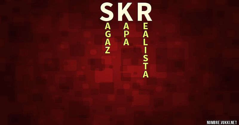 Acróstico skr
