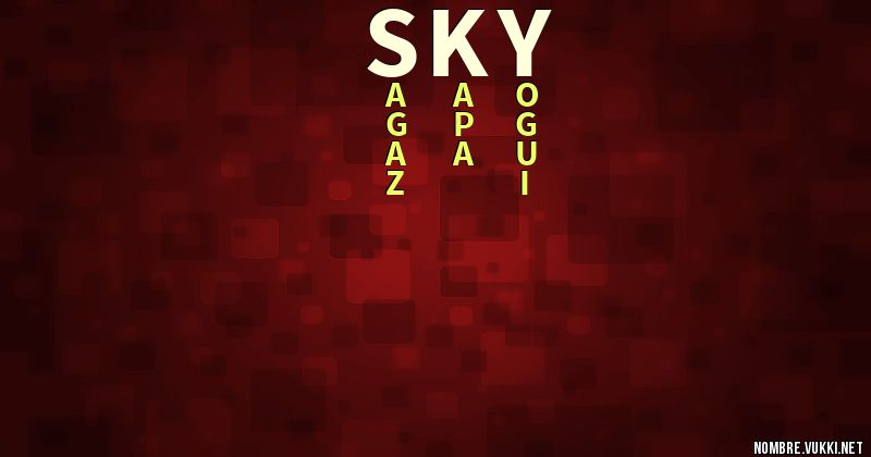 Acróstico sky