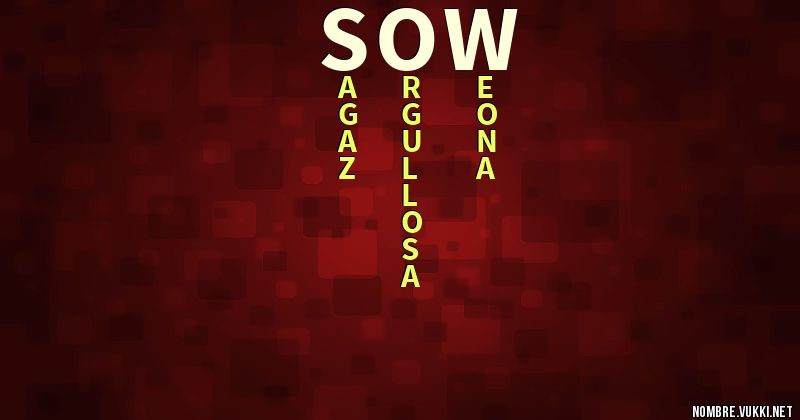 Acróstico sow