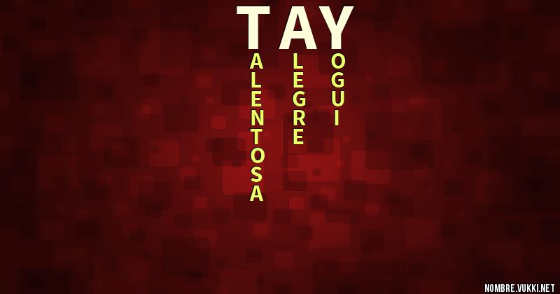 Acróstico tay