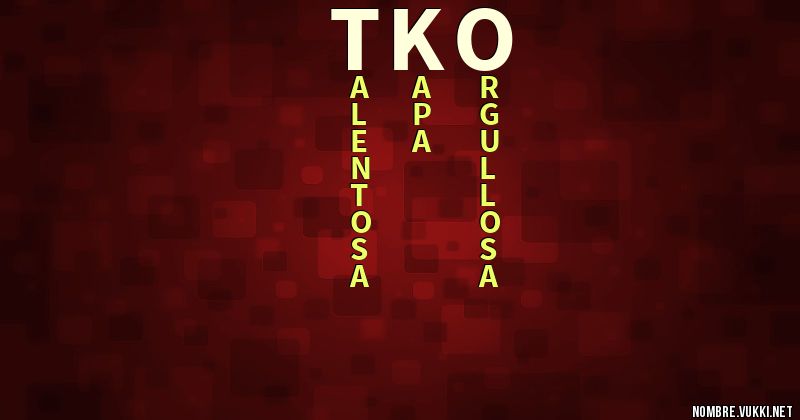 Acróstico tko