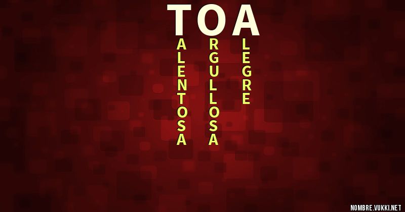 Acróstico toa