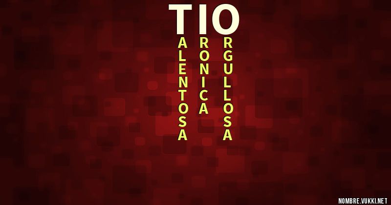 Qué significa tío
