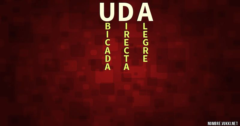 Acróstico uda