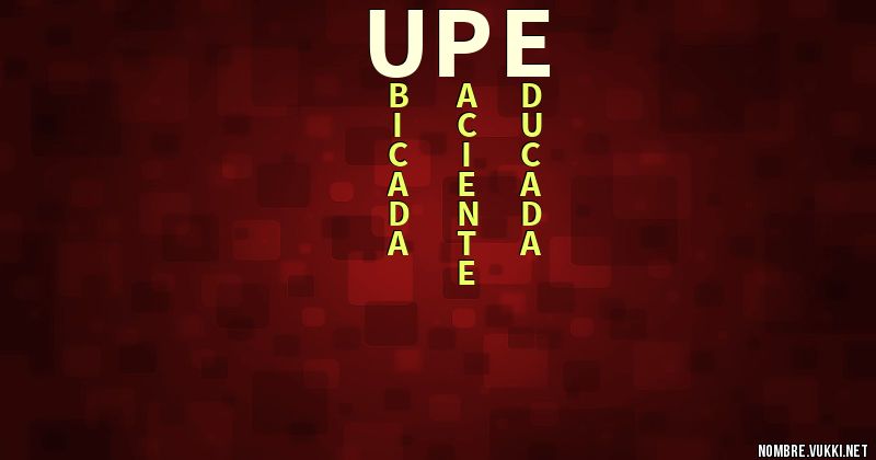 Acróstico upe