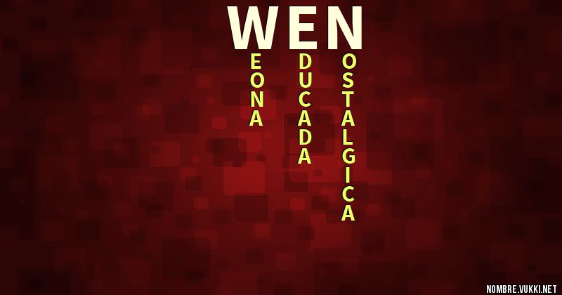 Acróstico wen