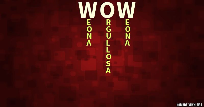 Acróstico wow
