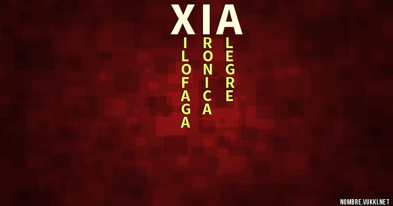 Acróstico xia