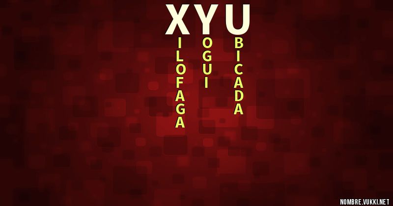 Acróstico xyu