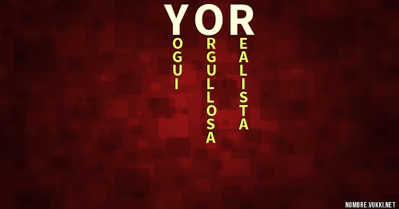 Acróstico yor