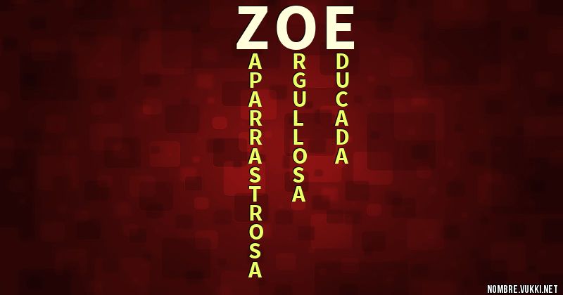 Acróstico zoé