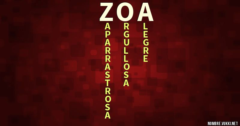 Acróstico zoa