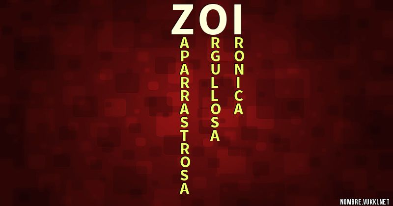 Acróstico zoi