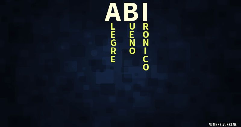 Acróstico abi