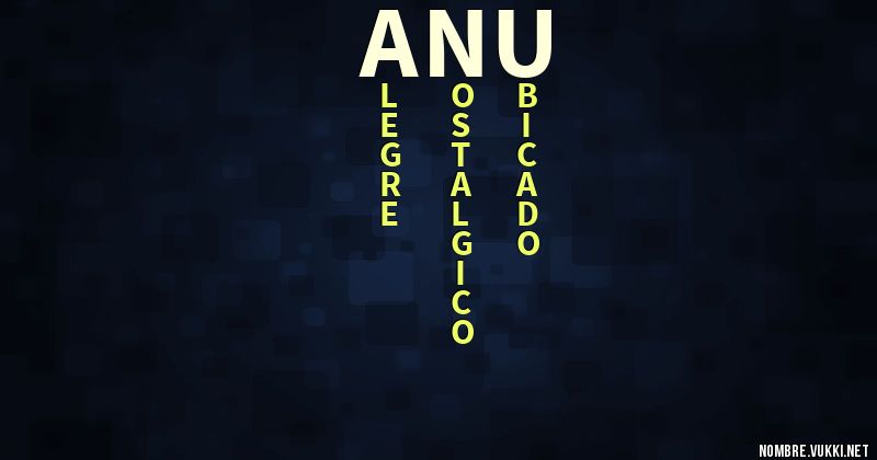 Acróstico anu