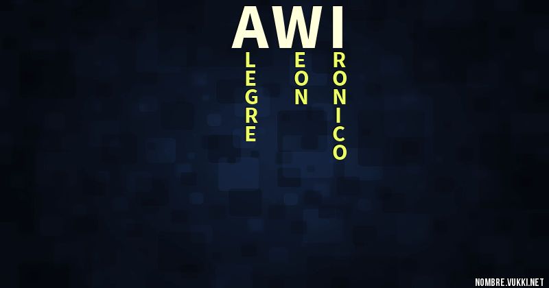 Acróstico awi