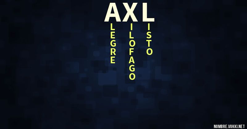 Acróstico axl
