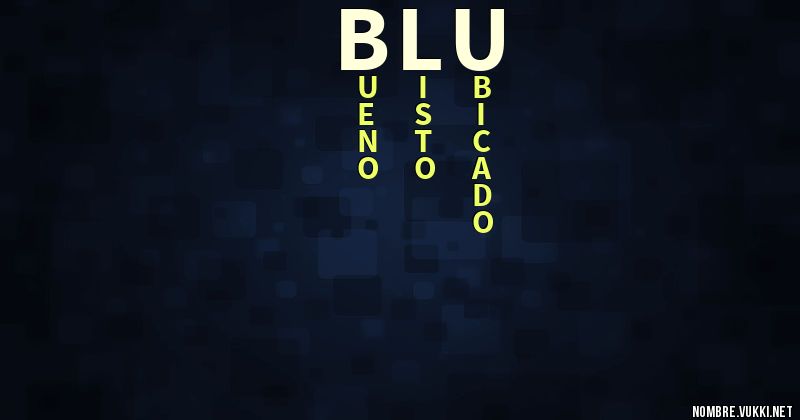 Acróstico blu