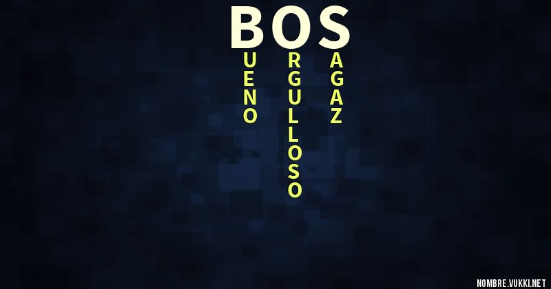 Acróstico bos