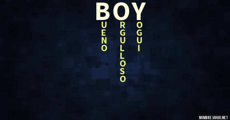 Acróstico boy