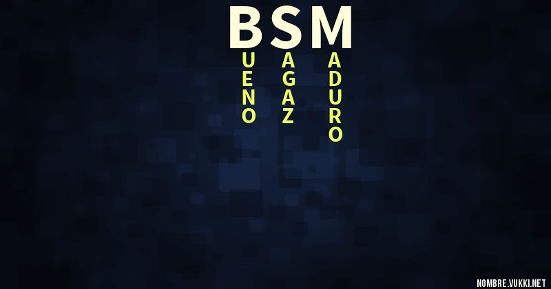 Acróstico bsm