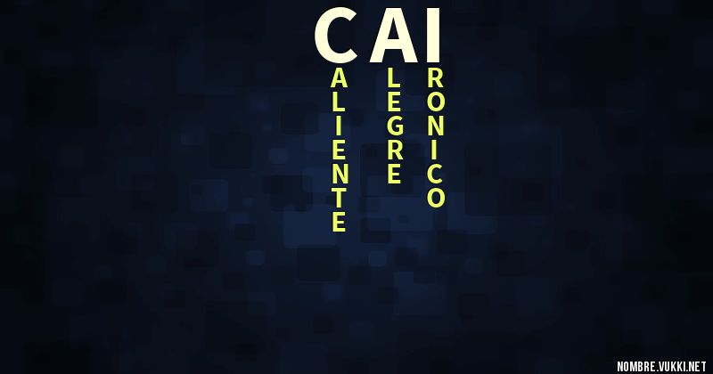 Acróstico cai