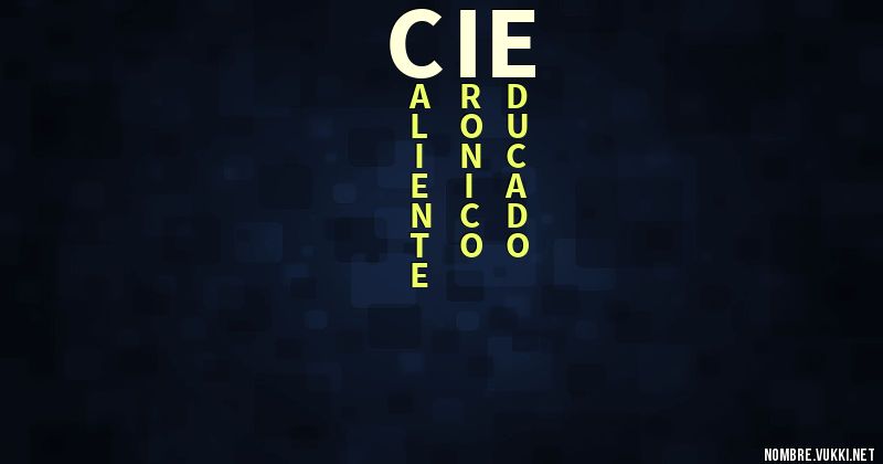 Acróstico cie