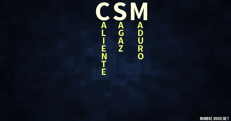 Acróstico csm