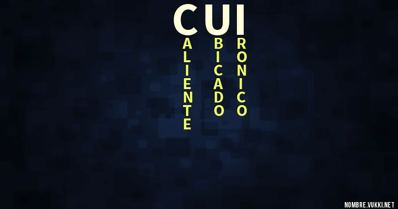 Acróstico cui