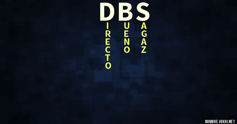 Acróstico dbs