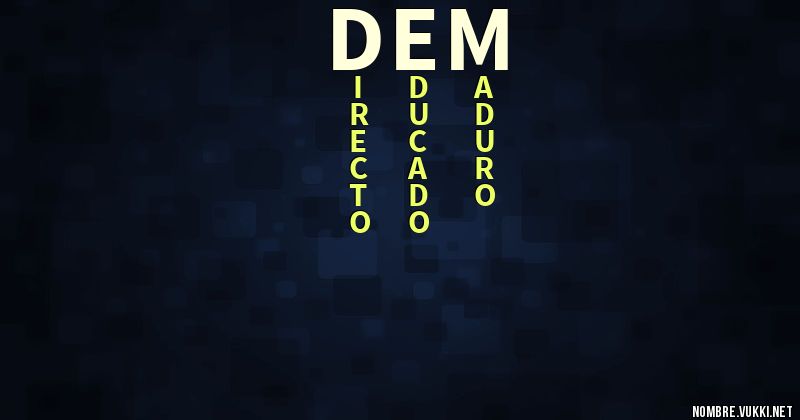 Acróstico dem