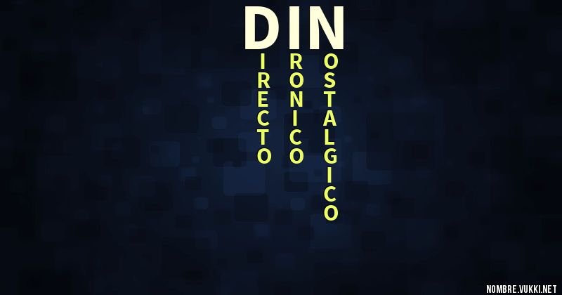 Acróstico din