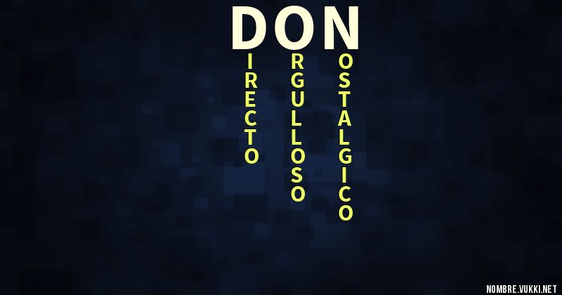 Acróstico don