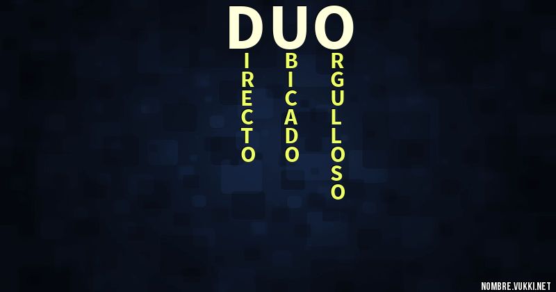 Acróstico duo