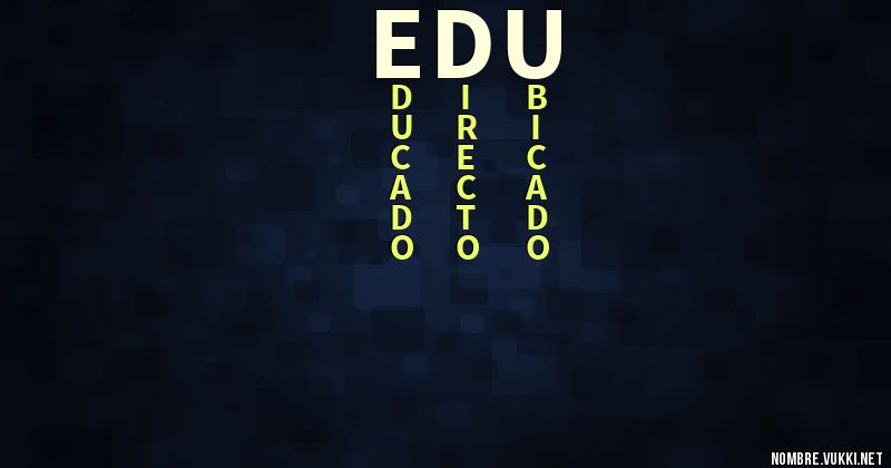 Acróstico edu