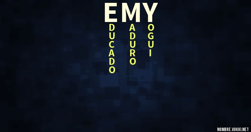 Acróstico emy