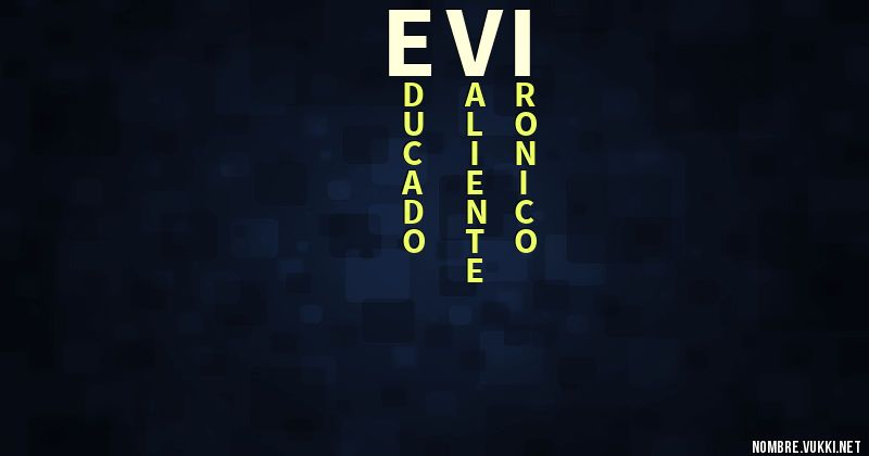 Acróstico evi