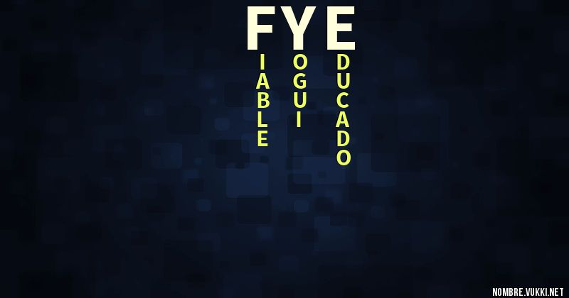 Acróstico fye