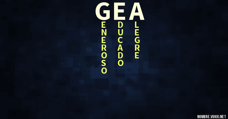 Acróstico gea