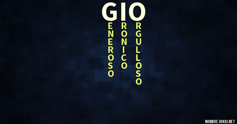 Acróstico gio