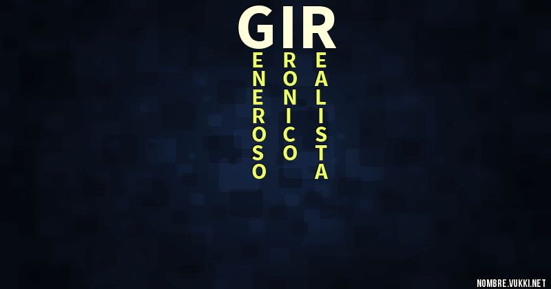Qué significa gir