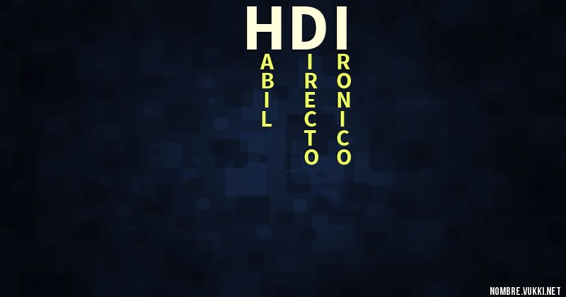 Acróstico hdi