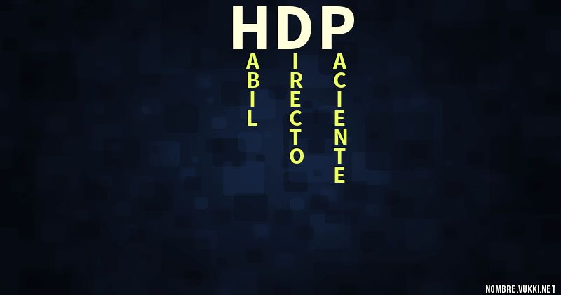 Acróstico hdp