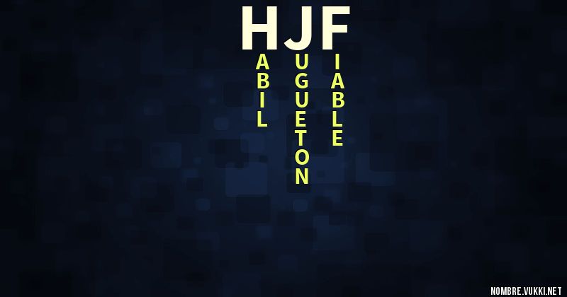 Acróstico hjf