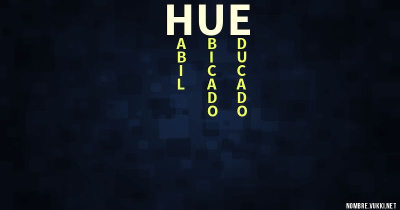 Acróstico hue