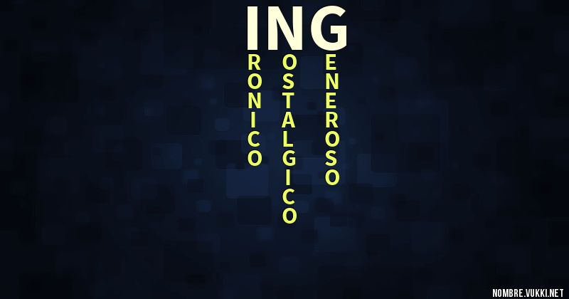 Acróstico ing