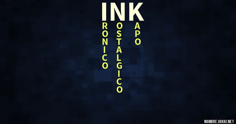 Acróstico ink