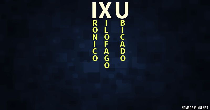 Acróstico ixu