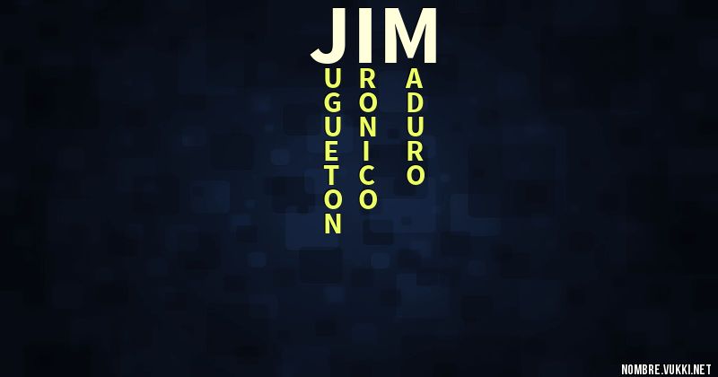 Acróstico jim