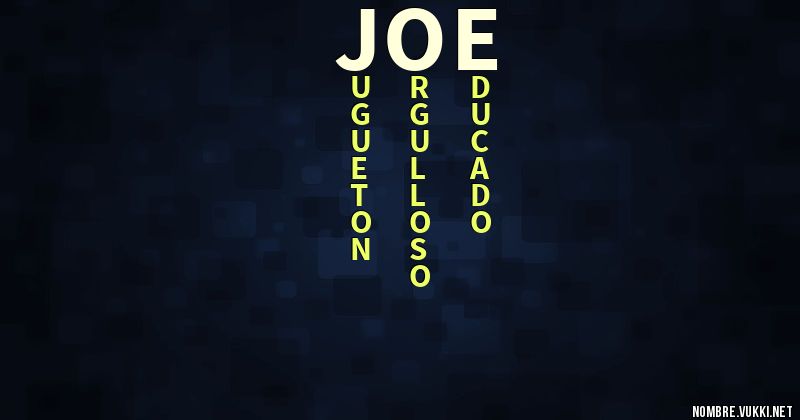 Acróstico joe